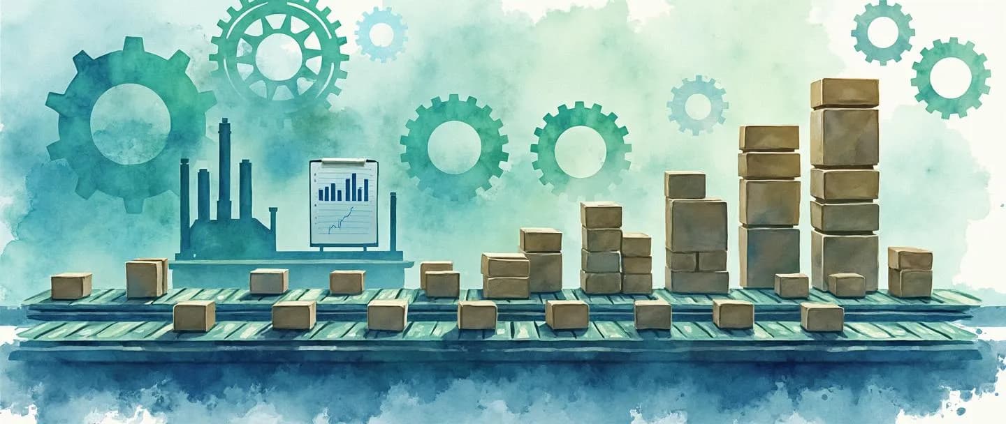 O que é volume de produção?