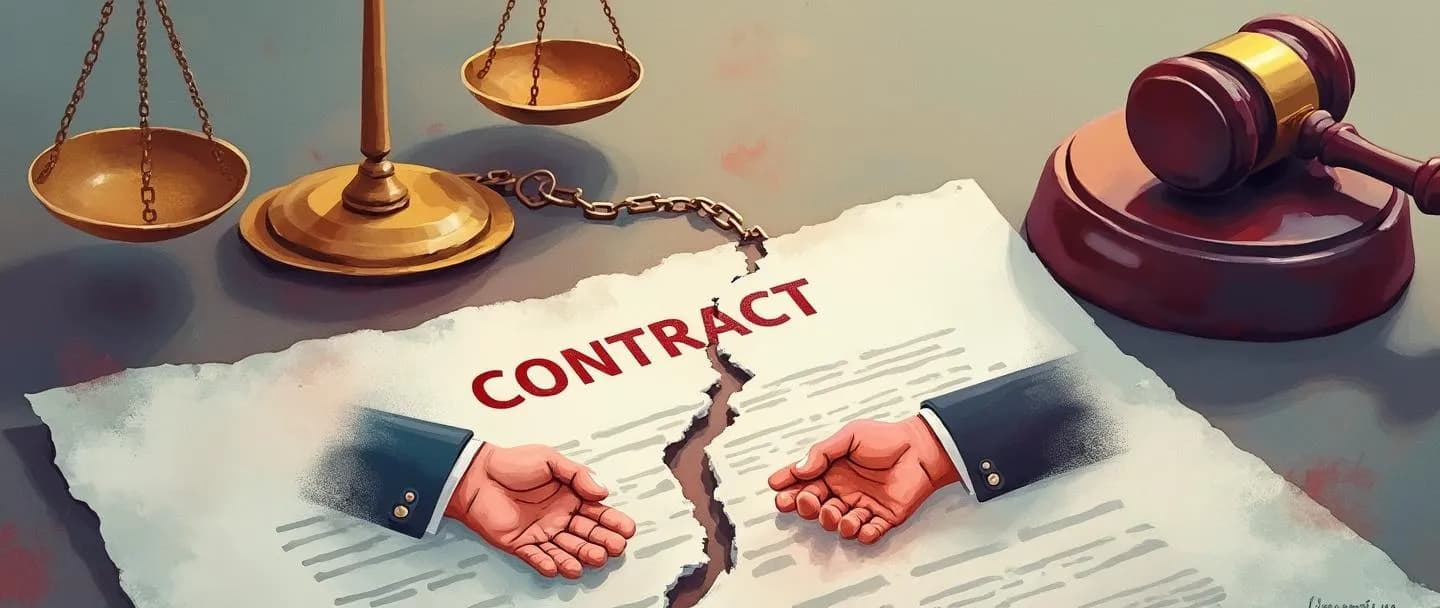 O que é quebra de contrato comercial?