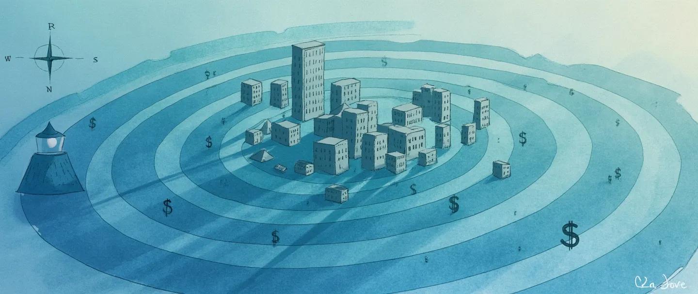 O que é zona de influência de mercado?