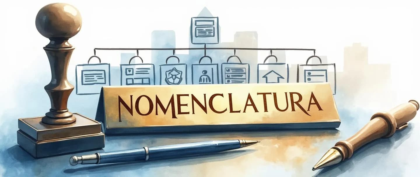 O que é nomenclatura empresarial?