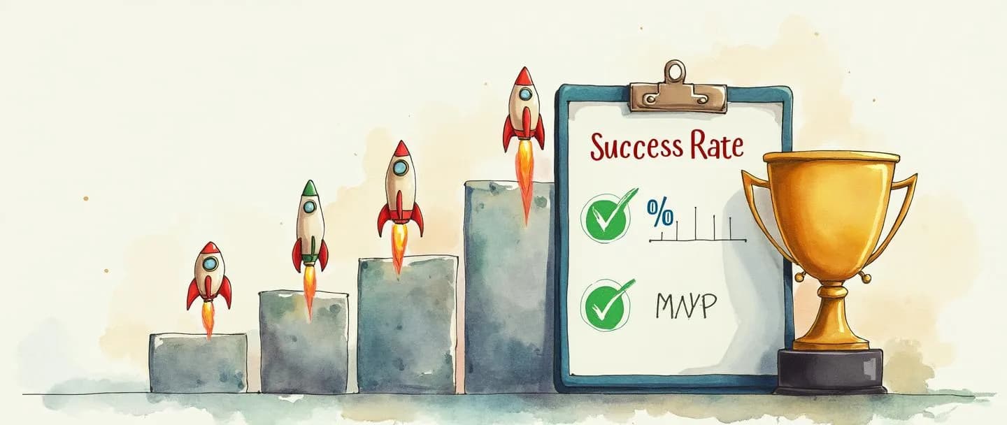 O que é taxa de testes bem-sucedidos em MVPs?