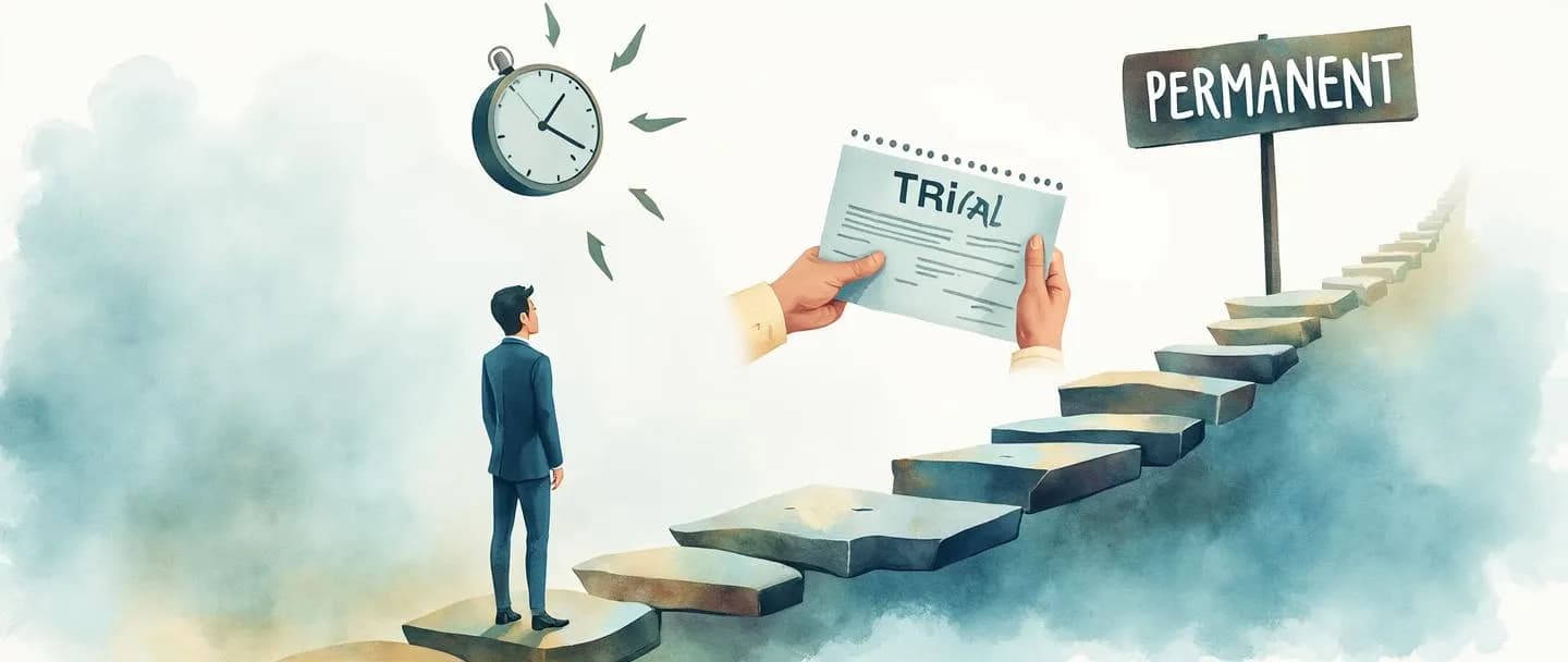 O que é estágio probatório empresarial?