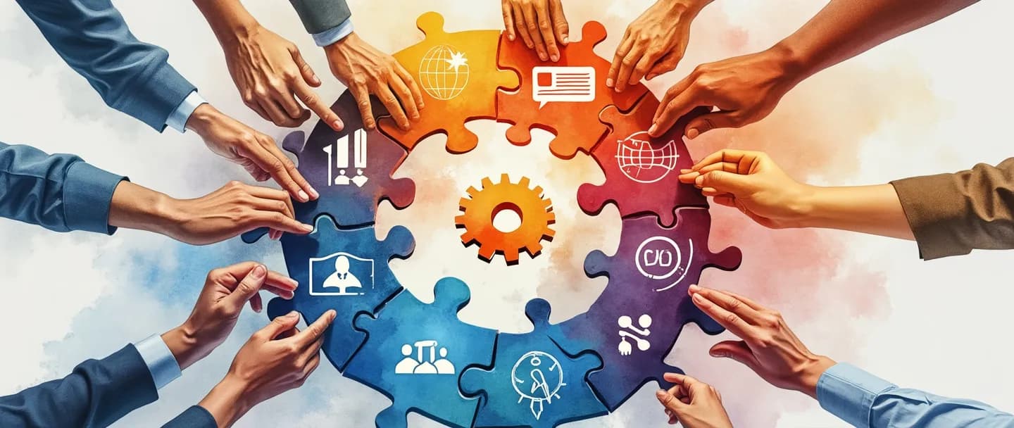 O que é liderança de colaboração interdepartamental?