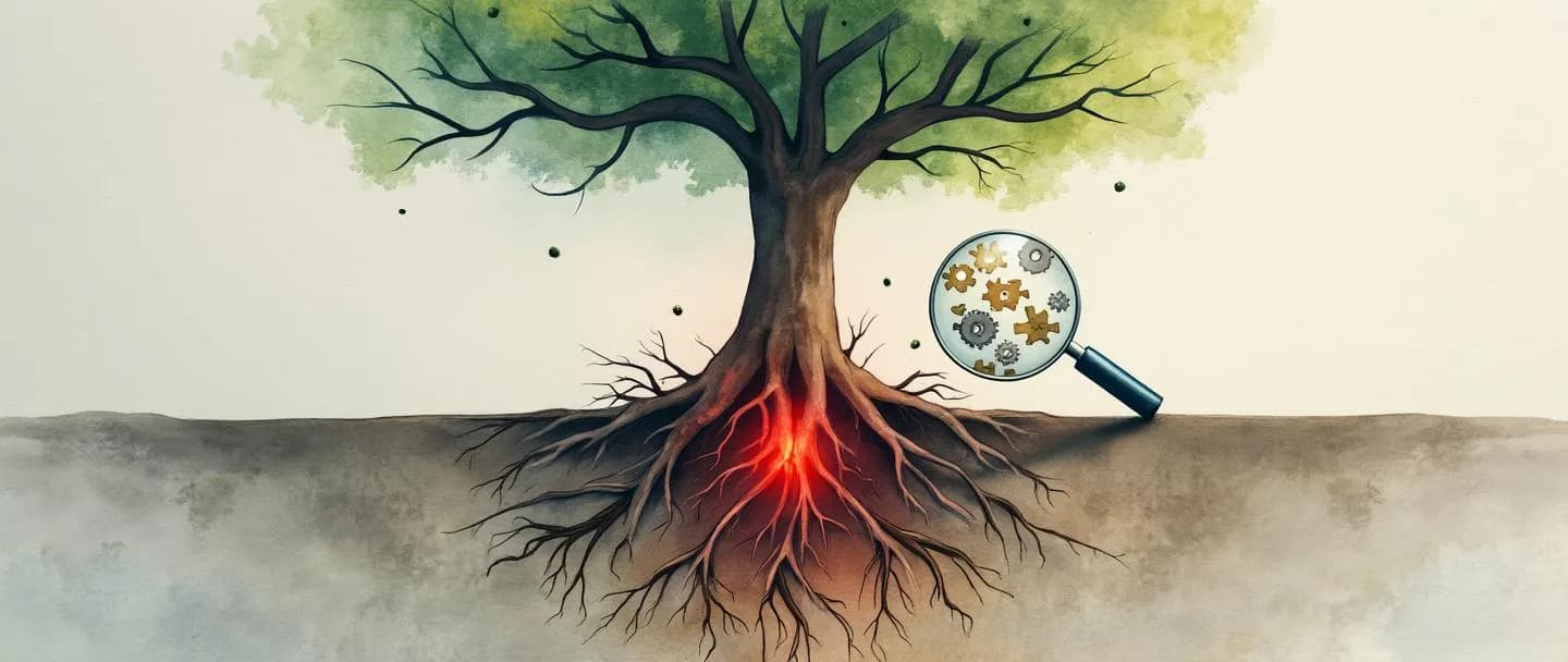 O que é causa raiz de problemas?