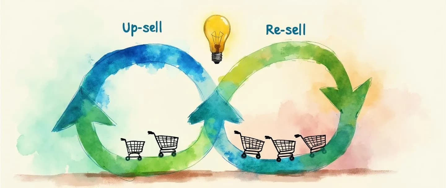 Up-sell e Re-sell: entenda como aplicar e qual a diferença entre eles