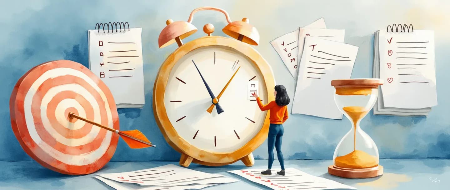 O que é objetivos de gestão de tempo?